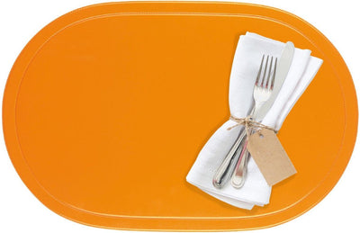 Westmark juego de 4 manteles individuales, 45,5 x 29 cm, vinilo, naranja, colección saleen: fun