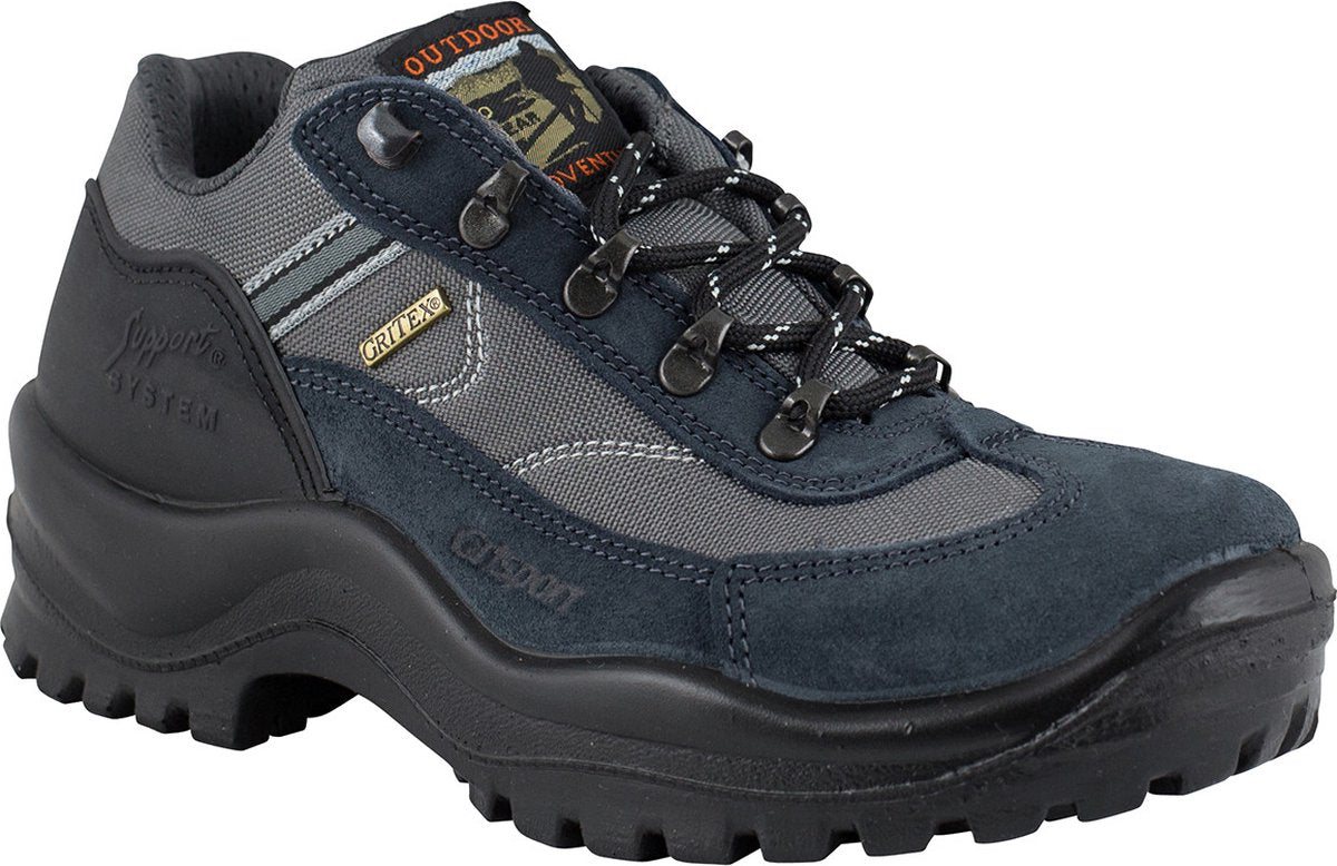 Grisport torino low wandelschoenen unisex - grey black - maat 36