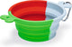 Beeztees rua - ciotola da viaggio per cani - silicone - verde - 750 ml