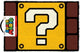 Bloque de signo de interrogación de Nintendo super mario - felpudo