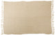 Arti casa cuadros de algodón - 130 x 170 cm - manta decorativa con flecos - algodón - beige natural