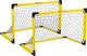 Porta da calcio pieghevole Get Go set da 2 - 91x61x61 cm - porta da calcio per bambini - nero giallo