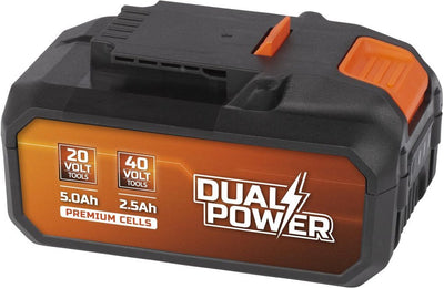 Batteria Powerplus dual power powdp9037 - 2x20v, 5.0ah, 2.5ah - batteria per dispositivi 20v 40v - indicatore di alimentazione LED - piattaforma batteria