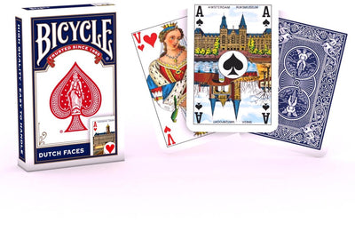 Bicycle ® bridge size dutch faces blue - classic Dutch playing cards - premium quality