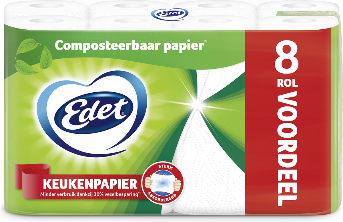 Papel de cocina Edet 1x8