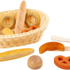 Cesta de pan de plástico de pie pequeño con pan de pan, 12dlg.