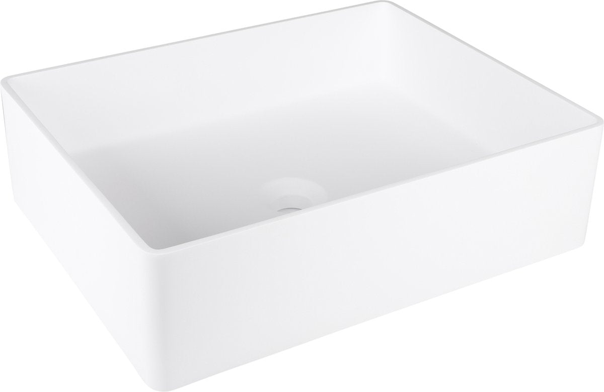Lavabo macizo Differnz – de superficie – 48,5 x 38 x 14 cm – blanco