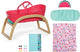 Lettino per bambole Baby Born Culla 3 in 1, lettino da viaggio con spille creative.
