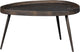 Mesas auxiliares de madera cruda - zinc - bronce antiguo - 39x71x52
