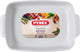 Fuente para hornear rectangular Pyrex - cerámica - 35x25 cm - blanco -
