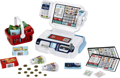 Registratore di cassa self-service Klein Toys - incl. accessori, effetti luminosi e sonori - multicolore