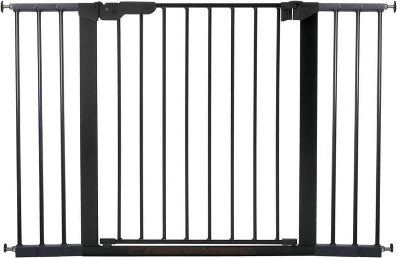 Puerta de escalera todo en uno Babydan premier sin taladrar - 73,5 - 119 cm - montaje con abrazadera - negro