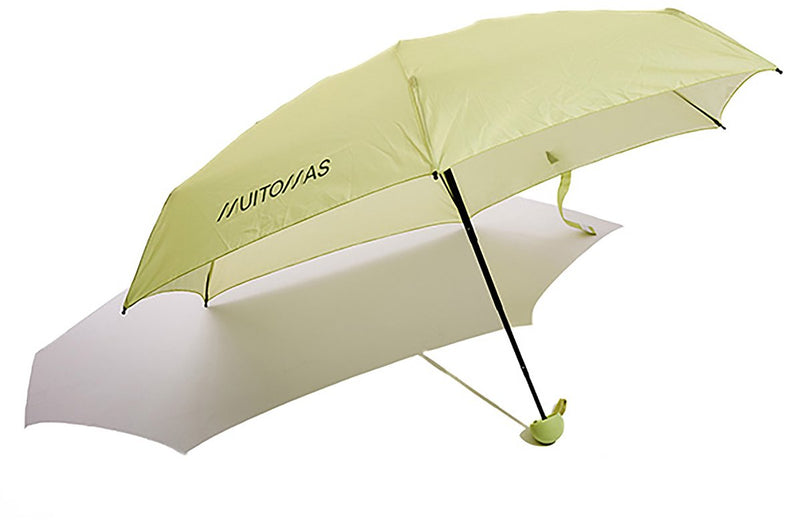 Paraguas Muitomas compacto - ligero - mango telescópico - mango antideslizante - cordón y funda - verde