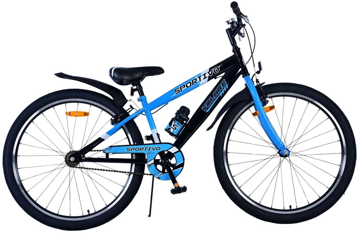 Volare sportivo kinderfiets - jongens - 26 inch - blauw zwart - twee handremmen
