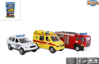 2-play Die-Cast Emergency Service Vehicles Belgium