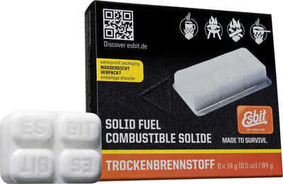Esbit solid fuel cubes - 6 pieces - 14gr each - 12min burning time