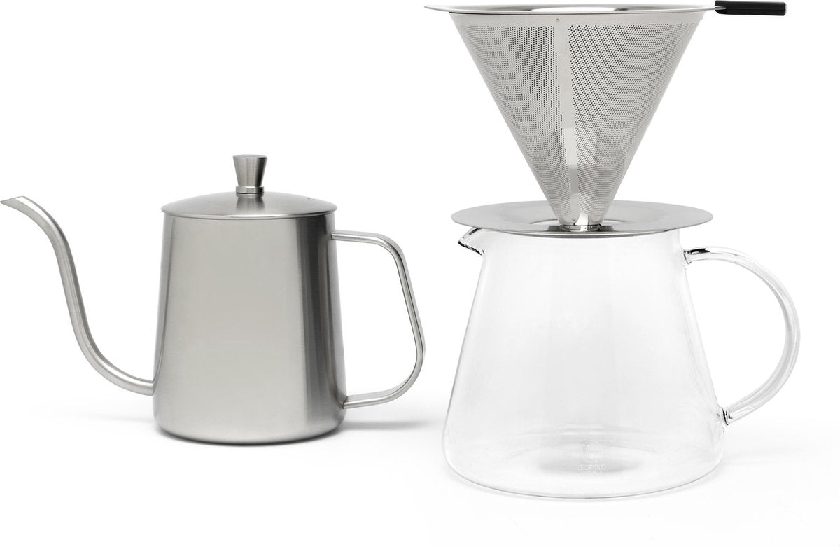 Leopold vienna - giftset koffiefilter + koffiekan slow coffee - moederdag cadeautip!