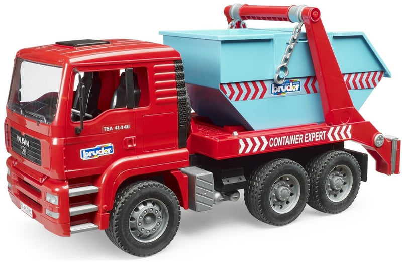 Bruder 02741 camión portacontenedores man tga con contenedor de entrega - juguete escala 1:16