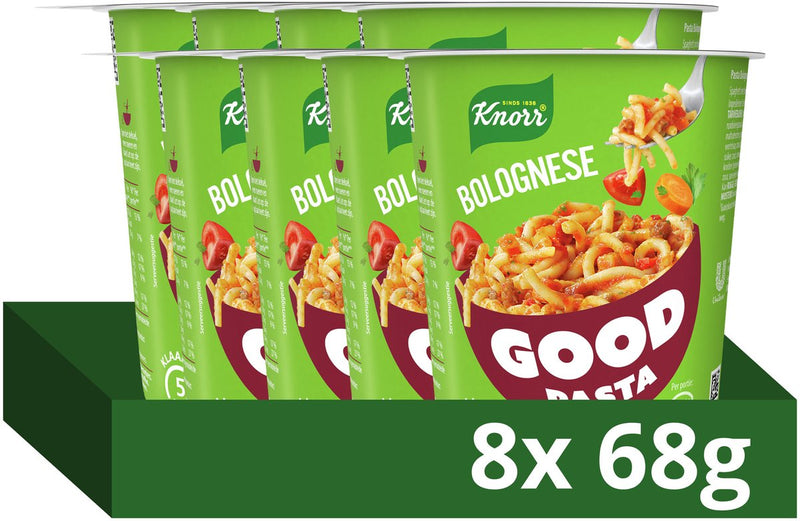 Knorr buona pasta - bolognese - pronta in 5 minuti - 8 x 68 g