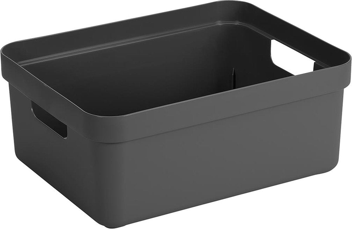 Caja de almacenamiento para el hogar Sunware sigma 24l antracita