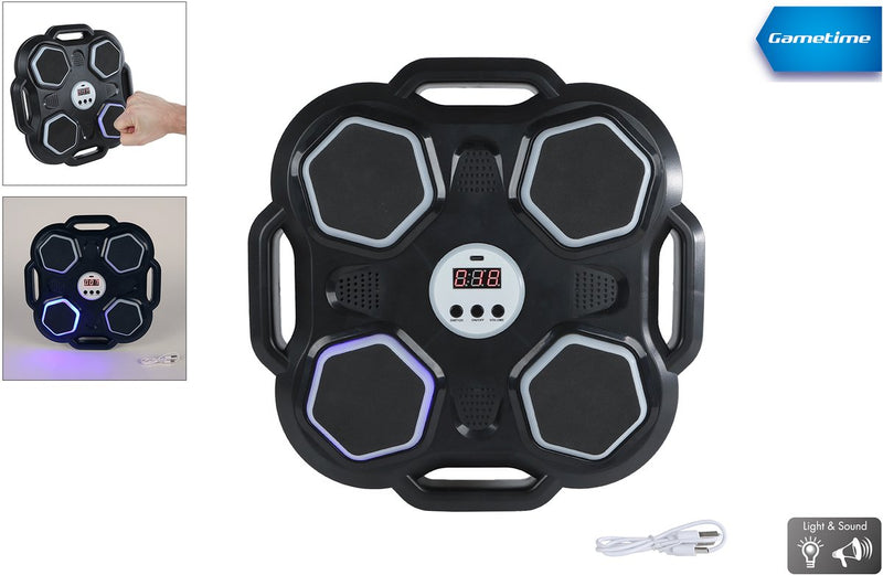 Máquina de boxeo electrónica Gametime con luz y sonido.