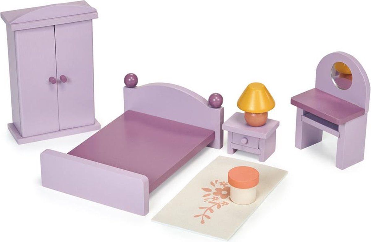Giocattoli per la camera da letto della casa delle bambole in legno Mentari: durevoli e creativi.