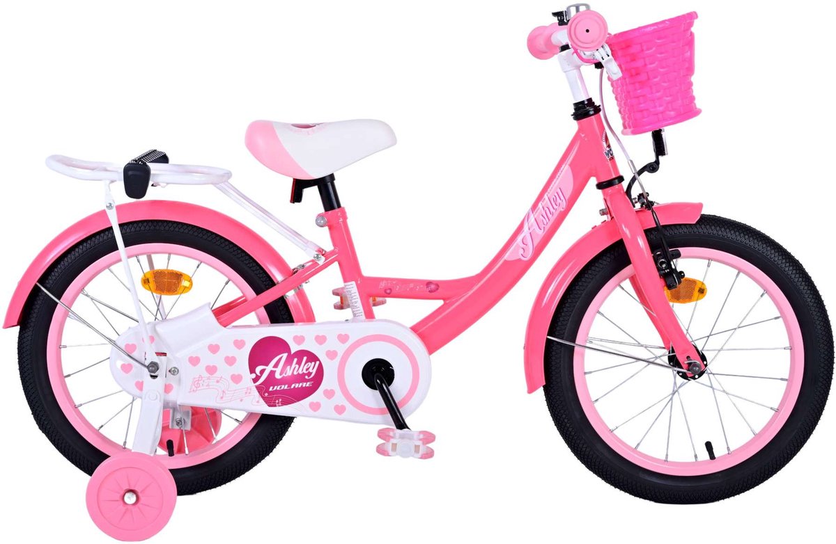 Bicycle per bambini di Vlatare Ashley - Girls - 16 pollici - rosso rosa