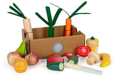 Small foot wooden cut vegetables play set Fresh, 14dlg.