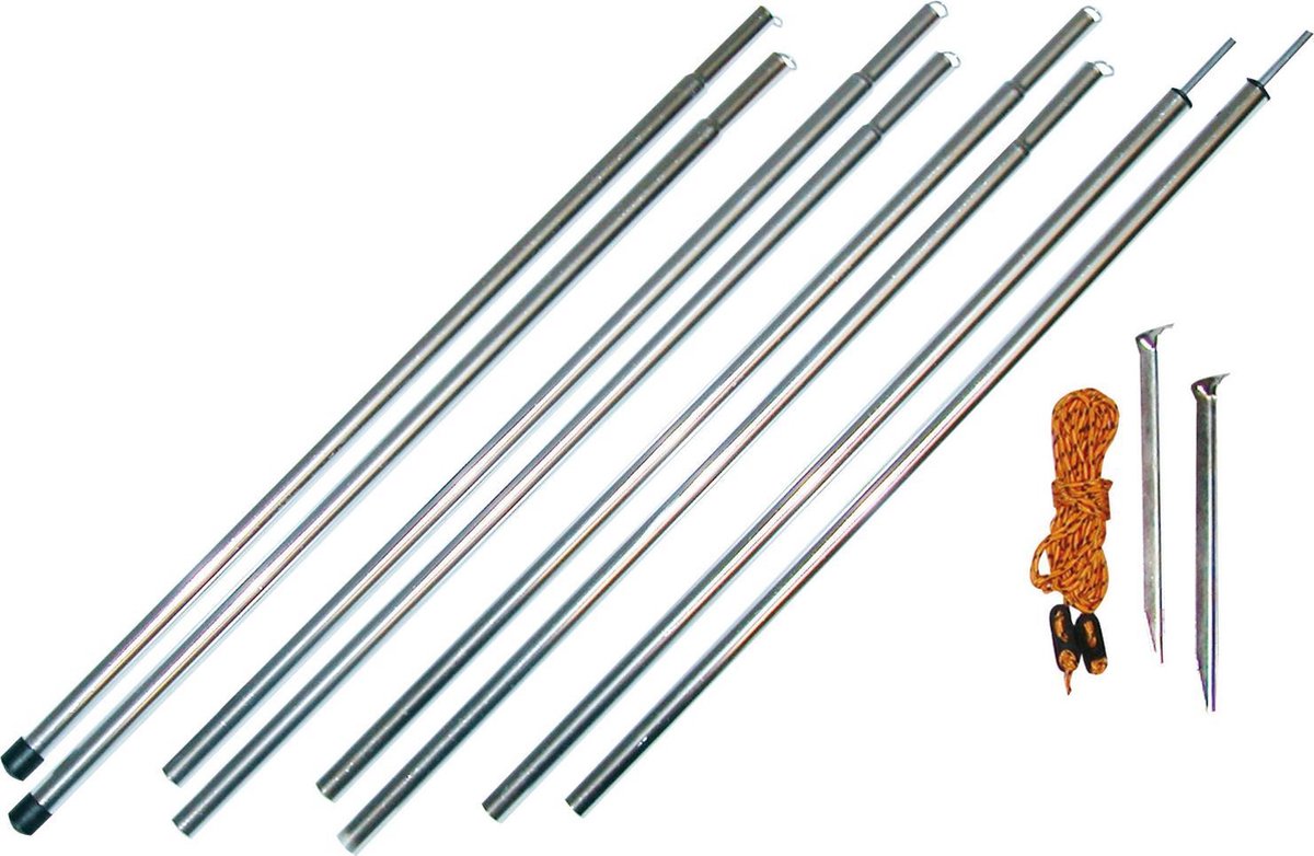 Eurotrail luifelset aluminium 200cm - 4 delig - 2 stuks