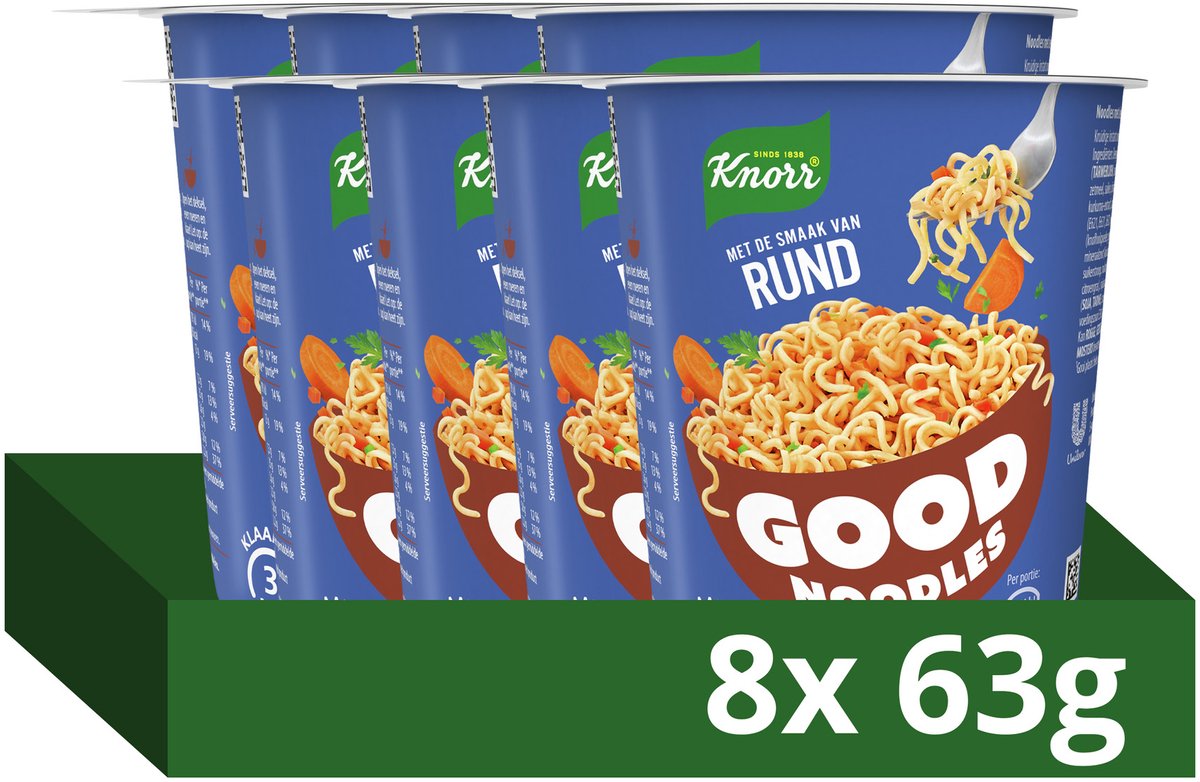 Fideos buenos Knorr - teriyaki - listos en 3 minutos - 8 x 65 g