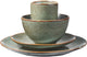 Mica decorations tabo tableware set for 4 people - green