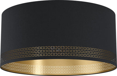 Eglo esteperra - lampada da soffitto - e27 - ø 47,5 cm - nera
