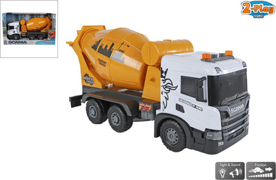 2-play scania truck concrete mixer friction with light and sound