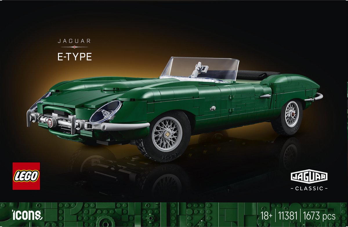 Lego Icons Jaguar E-Type - Auto Sportiva Classica - 11381