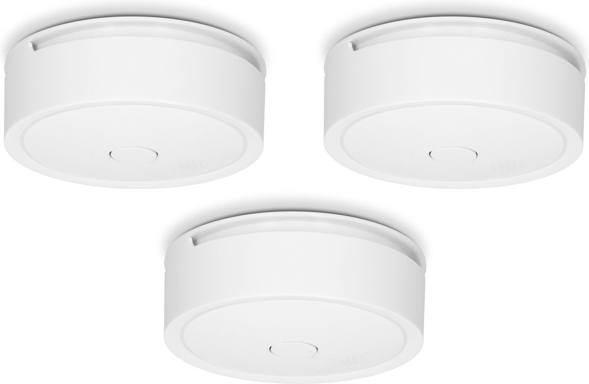 Alecto sa61 3x - draadloze koppelbare rookmelders - 10 jaar batterij en sensor