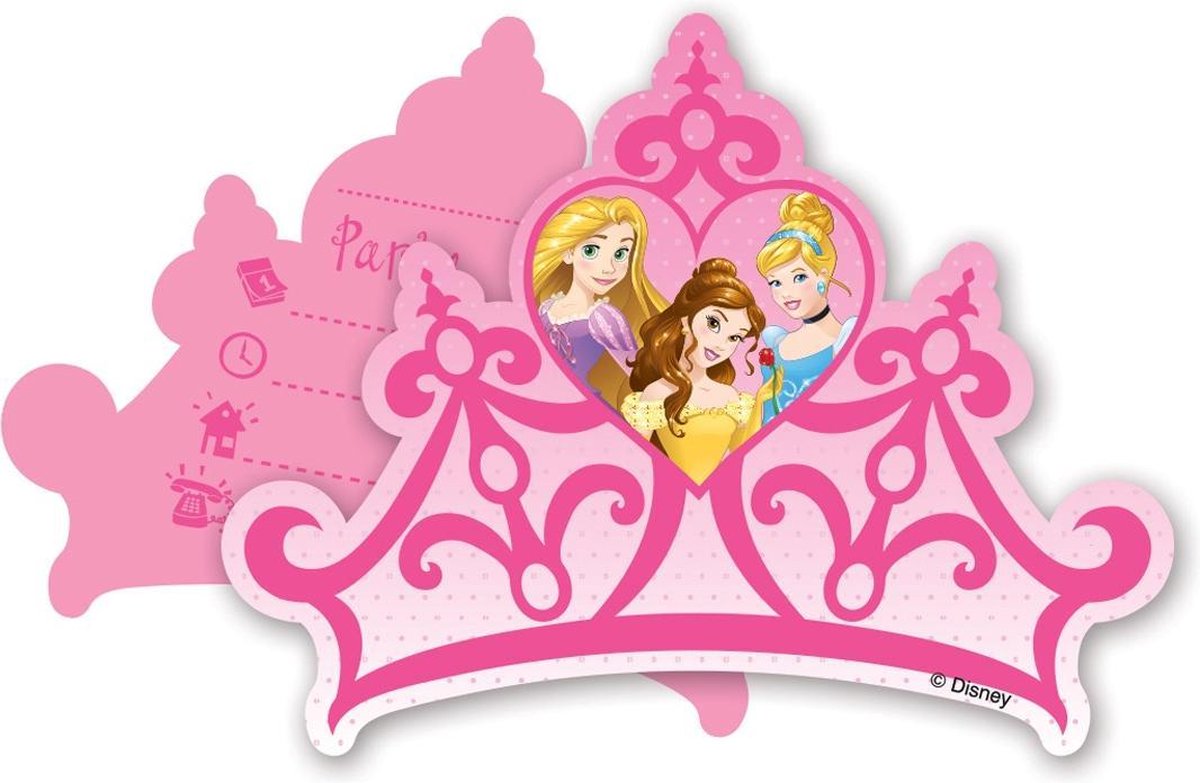 Inviti per feste delle principesse Disney