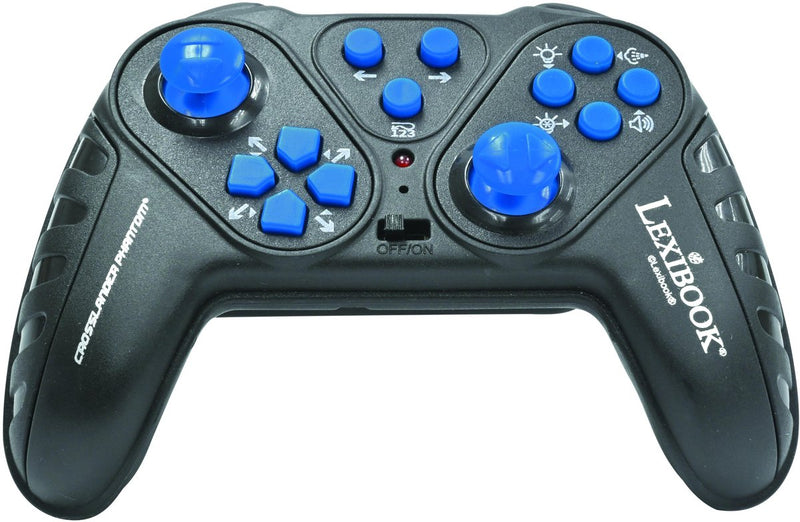 Lexibook crosslander® phantom: coche radiocontrol recargable y programable con iluminación, sonidos y efectos de humo