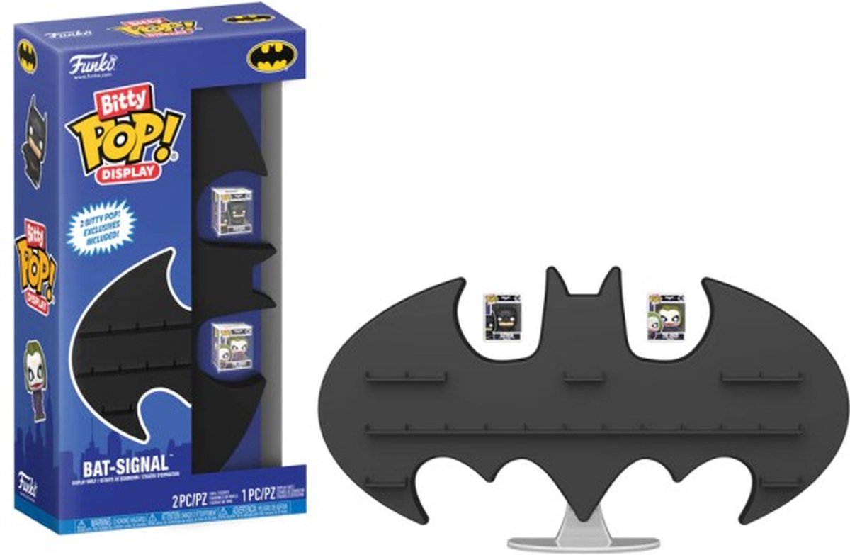 ¡Funko pop! bitty display - señal de batman [viene con 2x bitty pops exclusivos]