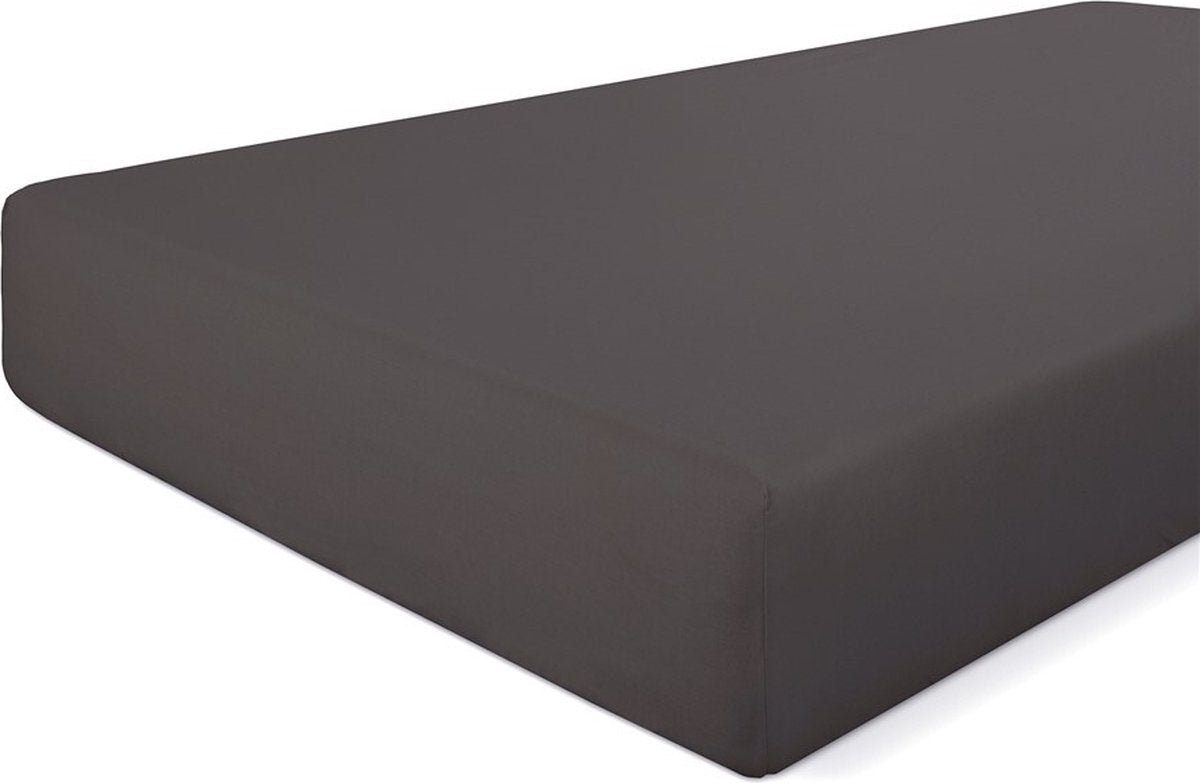 Lenzuolo con angoli Walra cotone croccante - 160x200 - 100% cotone - antracite
