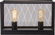 Labirinto brillante - lampada da tavolo - e27 max 2x60w - nera