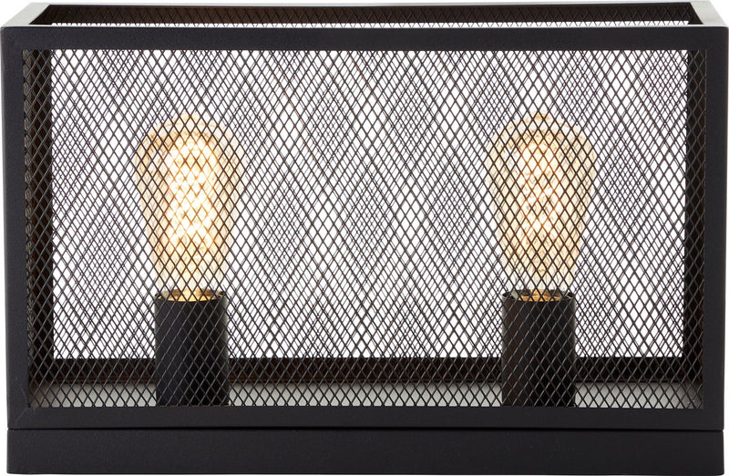 Labirinto brillante - lampada da tavolo - e27 max 2x60w - nera