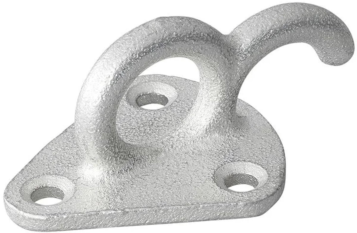 Gancio per fune Proplus in metallo con occhiello - 70x45mm - rimorchio - rimorchio - 5 pezzi