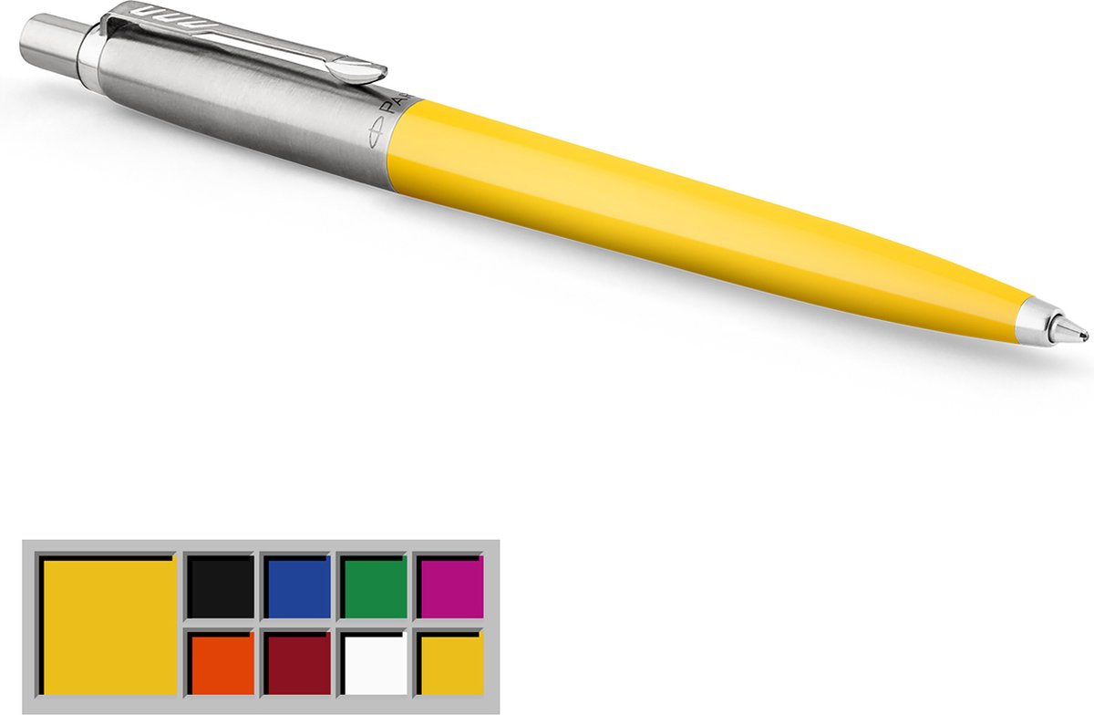 Bolígrafo Parker Jotter Originals | acabado amarillo clásico | punto medio | tinta azul | 1 pieza