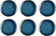 Medard de noblat - vertigo denim - piatti da dessert 21 cm - 6 pezzi - gres