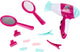Klein Toys Barbie parrucchiere con asciugacapelli – soffia aria ed emette suoni – compresi accessori per capelli