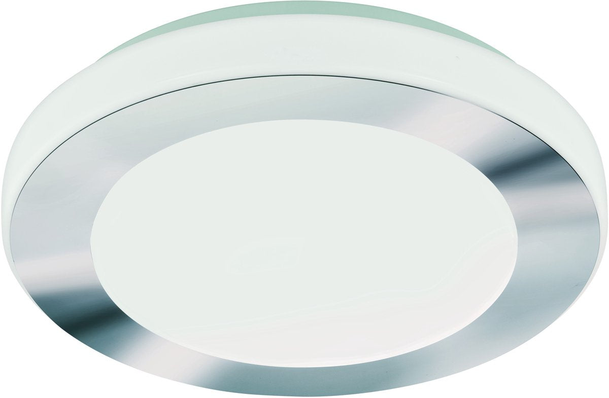 Eglo batholino led carpi - wand plafondlamp - 1 lichts - ø30 cm - wit, chroom - wit