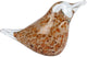 Sculpture bird glass 15x6x9.5 cm