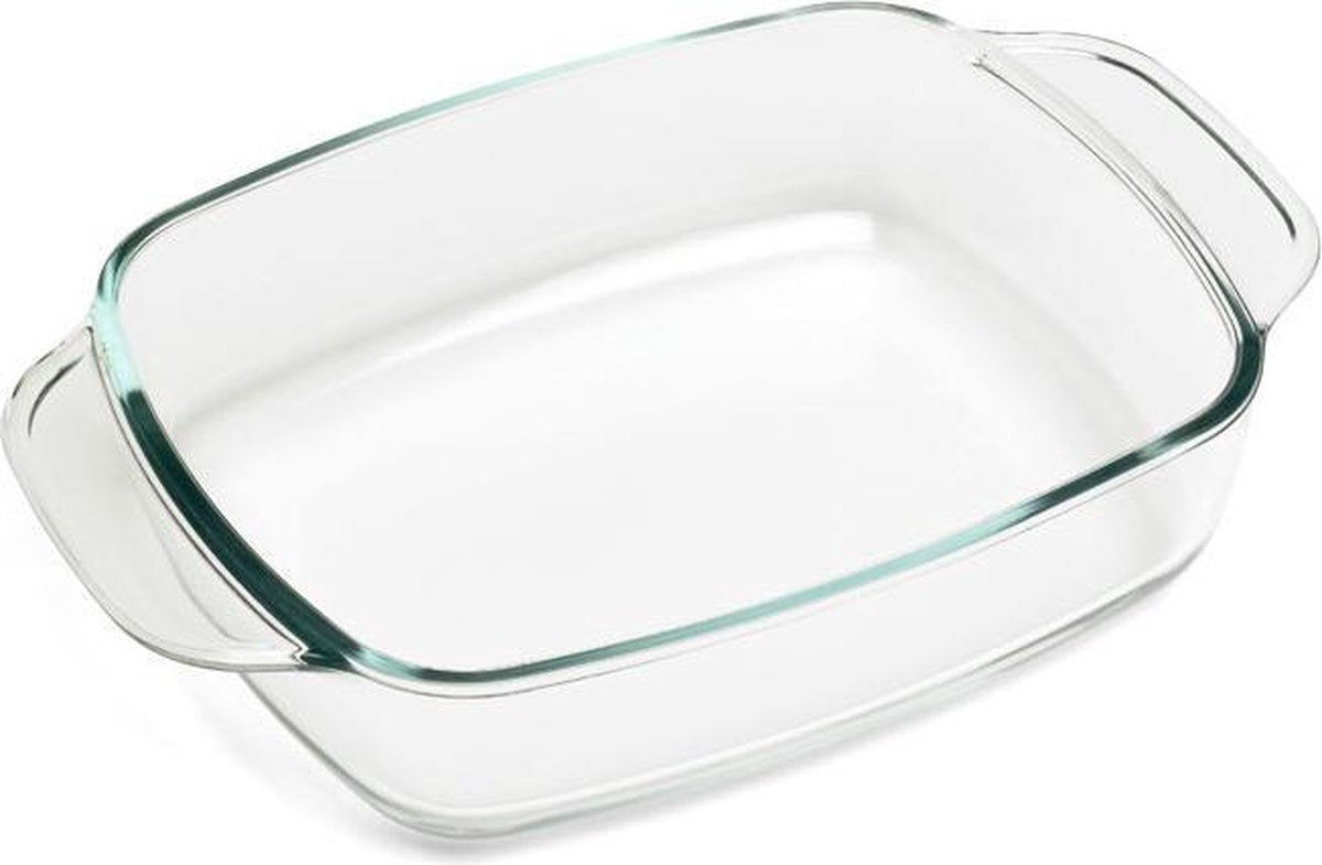 Fuente para horno rectangular acogedora y moderna de 500 grados - 1,6 l - 32,5 x 18,5 x 5,1 cm