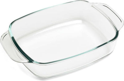 Fuente para horno rectangular acogedora y moderna de 500 grados - 1,6 l - 32,5 x 18,5 x 5,1 cm