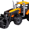 Cavallino tractor met lader geel, schaal 1:32